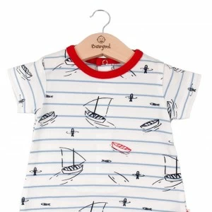 Pelele beb&eacute; estampado marinero