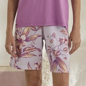 Pijama mujer cuallo pico sin mangas algod&oacute;n 100%