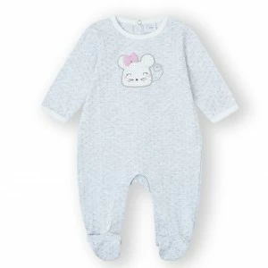 Pijama pelele con estampado ratita tundosado