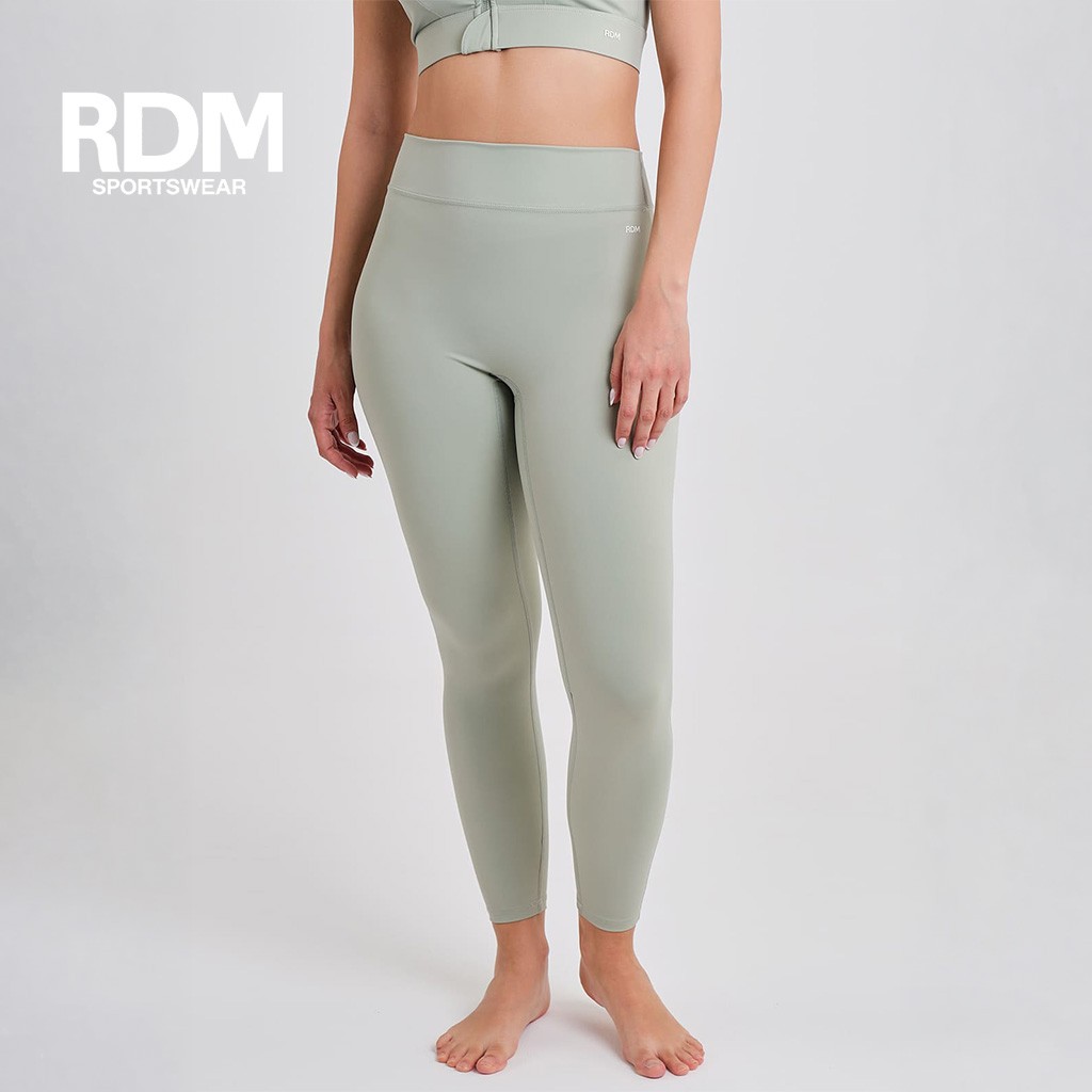Leggins largo sport microfibra cintura alta verde