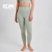 Leggins largo sport microfibra cintura alta verde