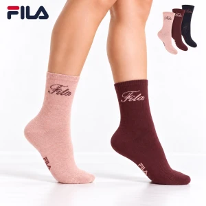 Calcetin mujer moda en pack de 3 surtido con logo