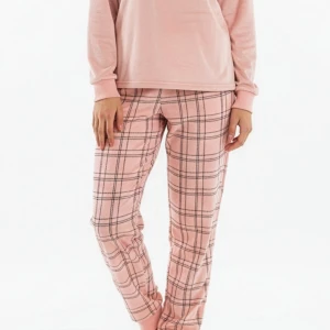 Pijama mujer manga larga aterciopelado