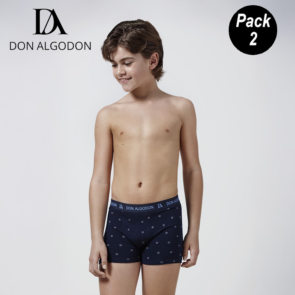 Boxer infantil goma vista pack 2