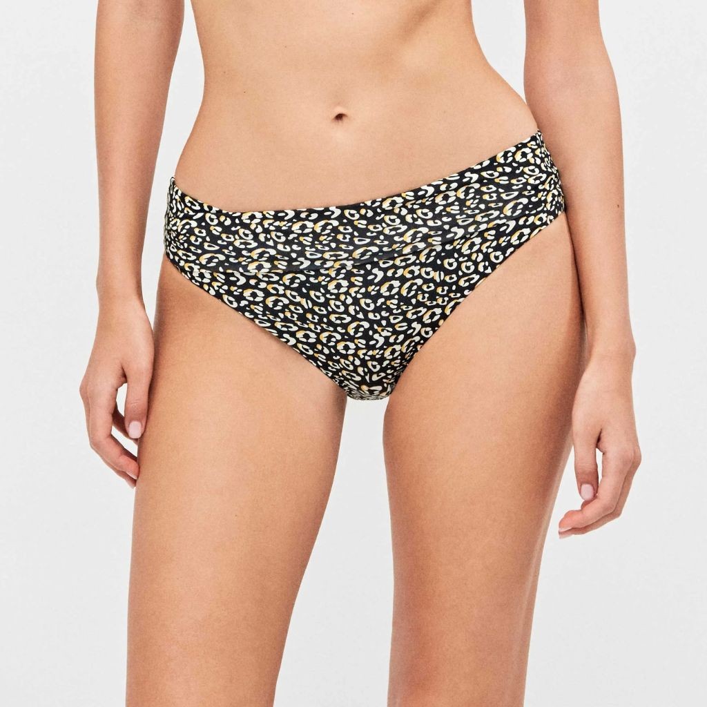 Braga alta ba&ntilde;o mujer fruncida estampada