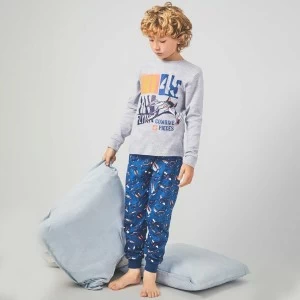 Pijama ni&ntilde;o manga larga algod&oacute;n