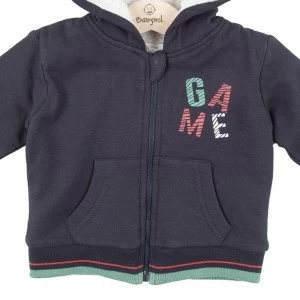 Sudadera beb&eacute; abierta con capucha