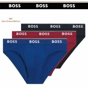 Slip hombre x3 algod&oacute;n el&aacute;stico goma vista