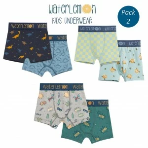 Boxer infantil algod&oacute;n pack 2 estampado goma vista