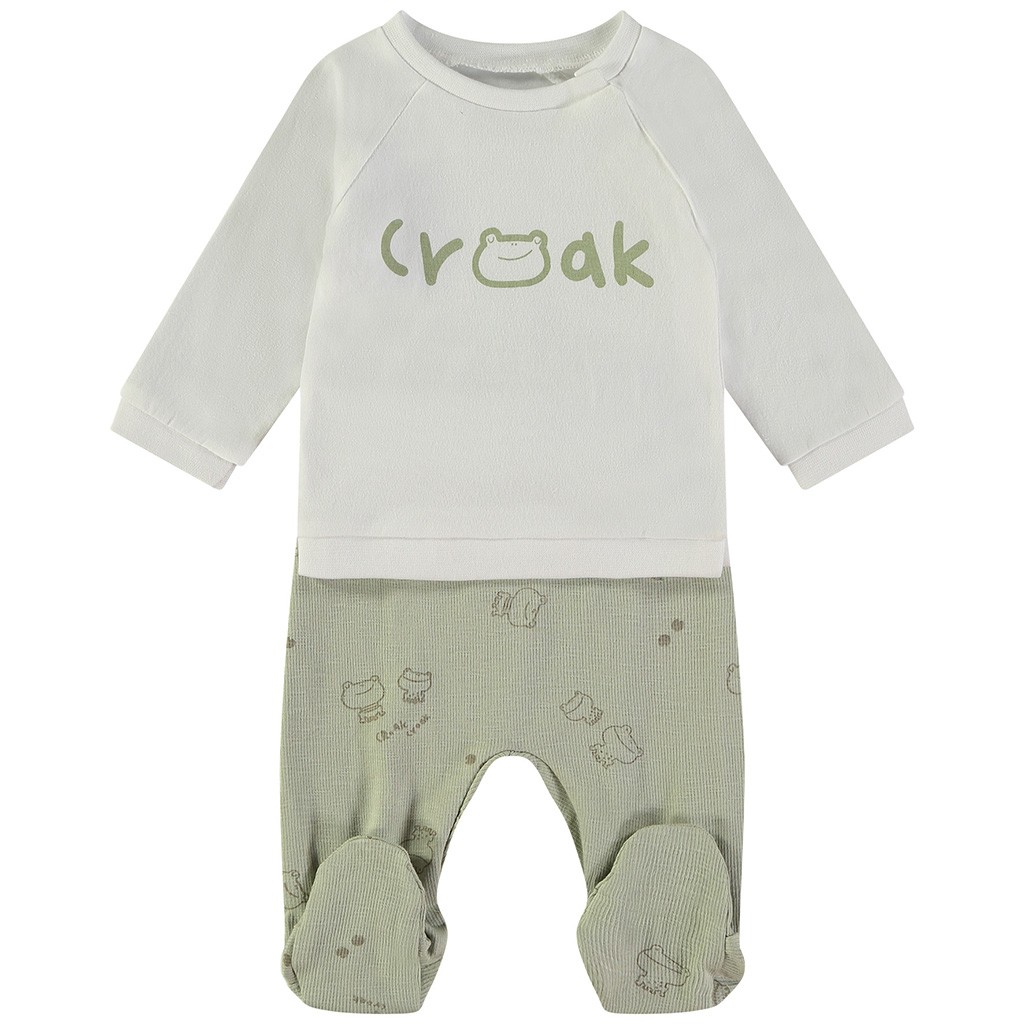 Conjunto beb&eacute; algod&oacute;n manga larga