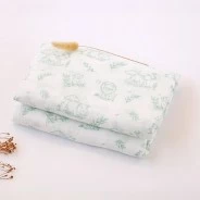Muselina bambu 120 x 120 coleccion verde en saco
