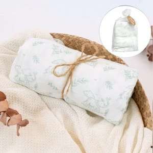 Muselina bambu 120 x 120 coleccion verde en saco