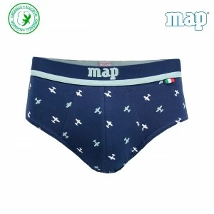 Slip algod&oacute;n org&aacute;nico goma vista pack x2 aviones