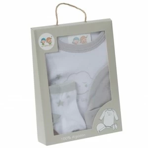 Set regalo bebe con body, calcetines y gorrito