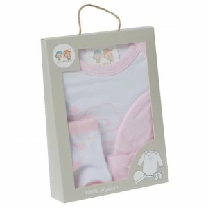 Set regalo bebe con body, calcetines y gorrito