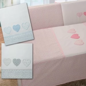 Edred&oacute;n y chichonera con corazones bordados