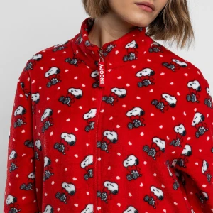 Bata mujer coralina estampada Snoopy