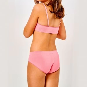 Conjunto braga y top liso sin costuras algod&oacute;n.