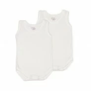 Body bebe pack 2 liso tirante sport algodon
