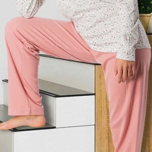 Pijama mujer cuello botones