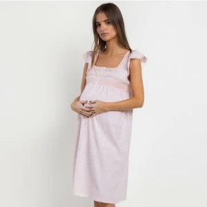 Camis&oacute;n mangas volante mujer algod&oacute;n estampado