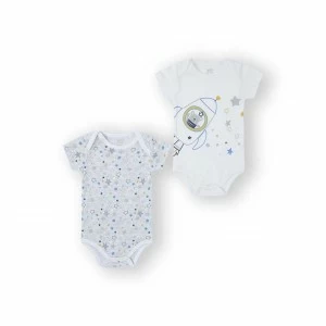 Pack 2 bodys bebe algod&oacute;n manga corta space