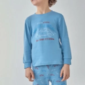 Pijama infantil algod&oacute;n ni&ntilde;o manga larga 