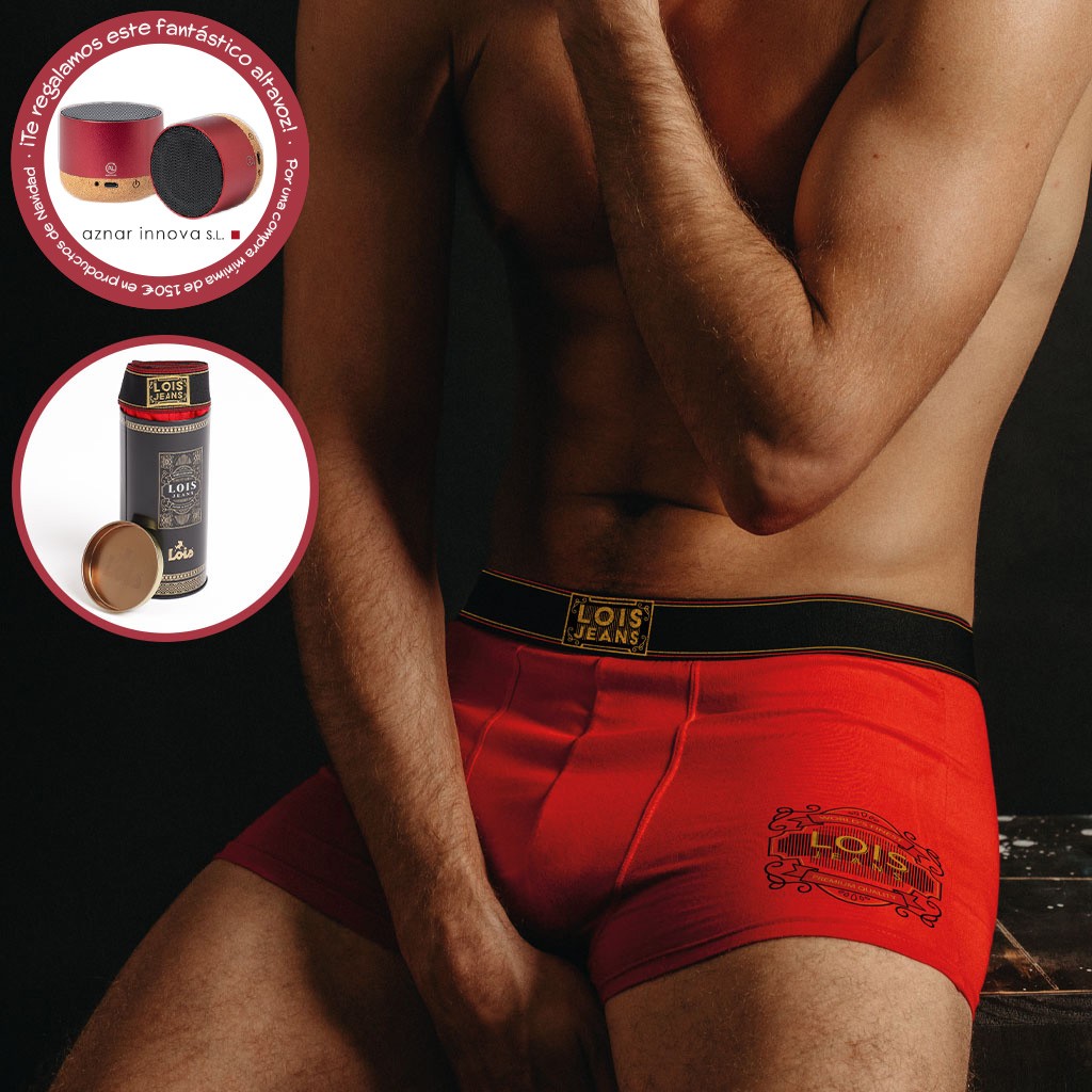 Boxer hombre rojo lote 6 premium