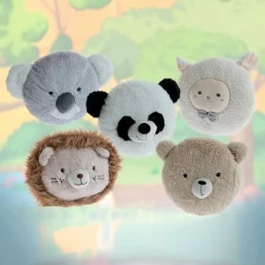 Coj&iacute;n decorativo caritas de animal de pelo suave
