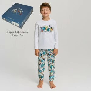 Pijama infantil algod&oacute;n Mickey Mouse