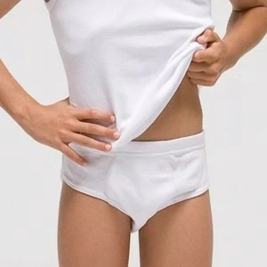 Conjunto comunion ni&ntilde;o slip y camiseta tirante