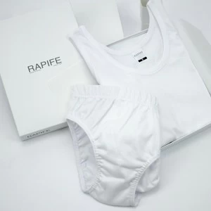 Conjunto comunion ni&ntilde;o slip y camiseta tirante