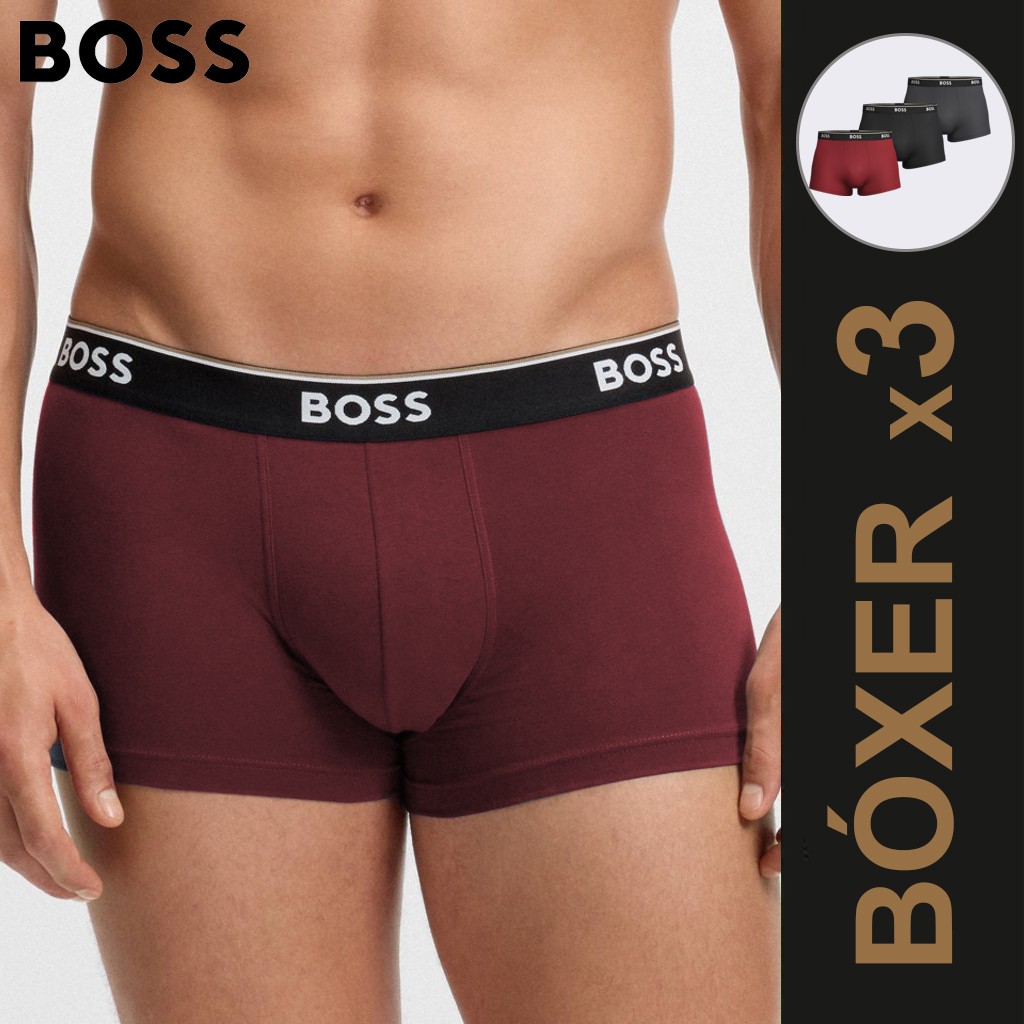 Boxer cotton strech blister 3 unidades dynamics 