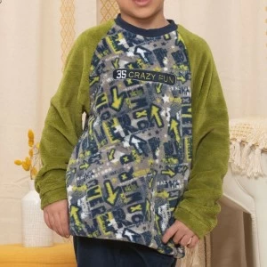 Pijama ni&ntilde;o manga larga coralina