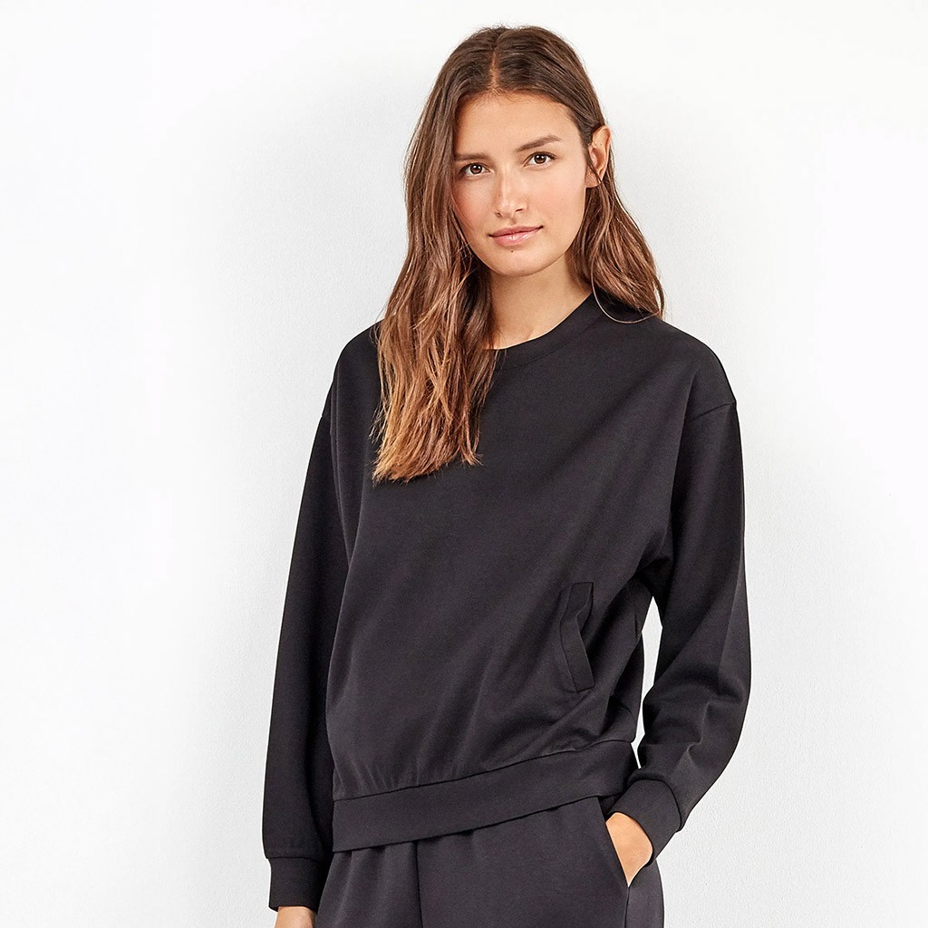 Sudadera cerrada mujer con bolsillos 