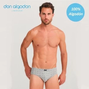 Slip estampado x2 hombre 100% algod&oacute;n