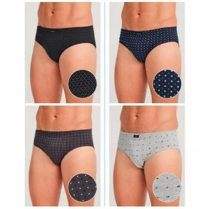 Slip estampado x2 hombre 100% algod&oacute;n