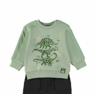 Chandal beb&eacute; algod&oacute;n dibujo dinosaurios