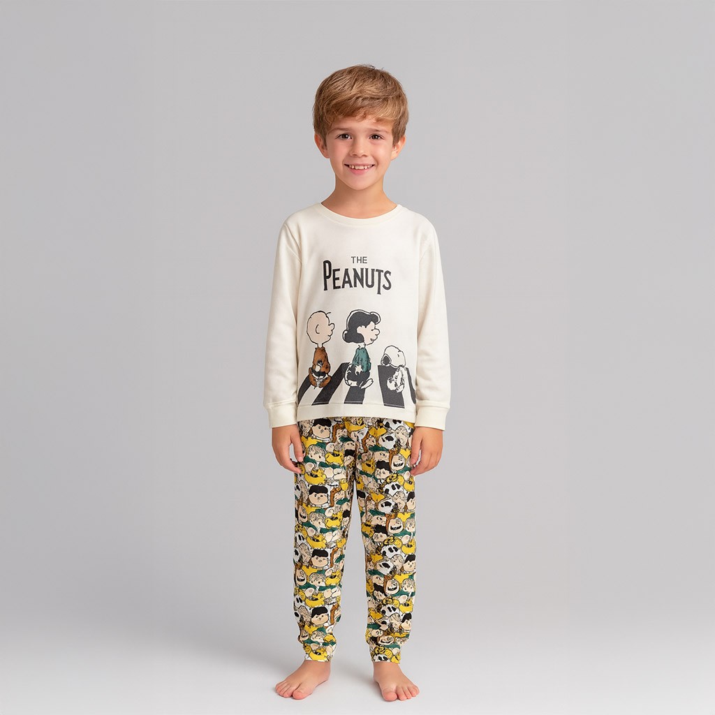 Pijama infantil manga larga Snoopy