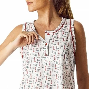 Camis&oacute;n estampado mujer cuello tapeta