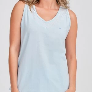 Pijama mujer algod&oacute;n cuello pico