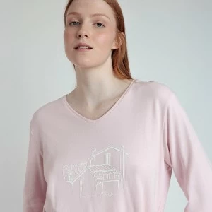 Pijama manga larga mujer viscosa 