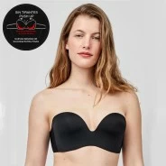 Sujetador sin tirantes push up aros policarbonato
