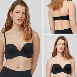 Sujetador sin tirantes push up aros policarbonato