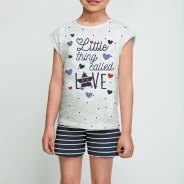Pijama manga corta infantil
