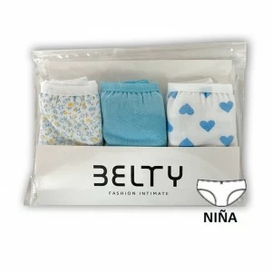 Braga ni&ntilde;a algod&oacute;n el&aacute;stico x3 estampada