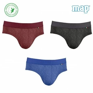 Slip hombre algod&oacute;n org&aacute;nico el&aacute;stico pack x3