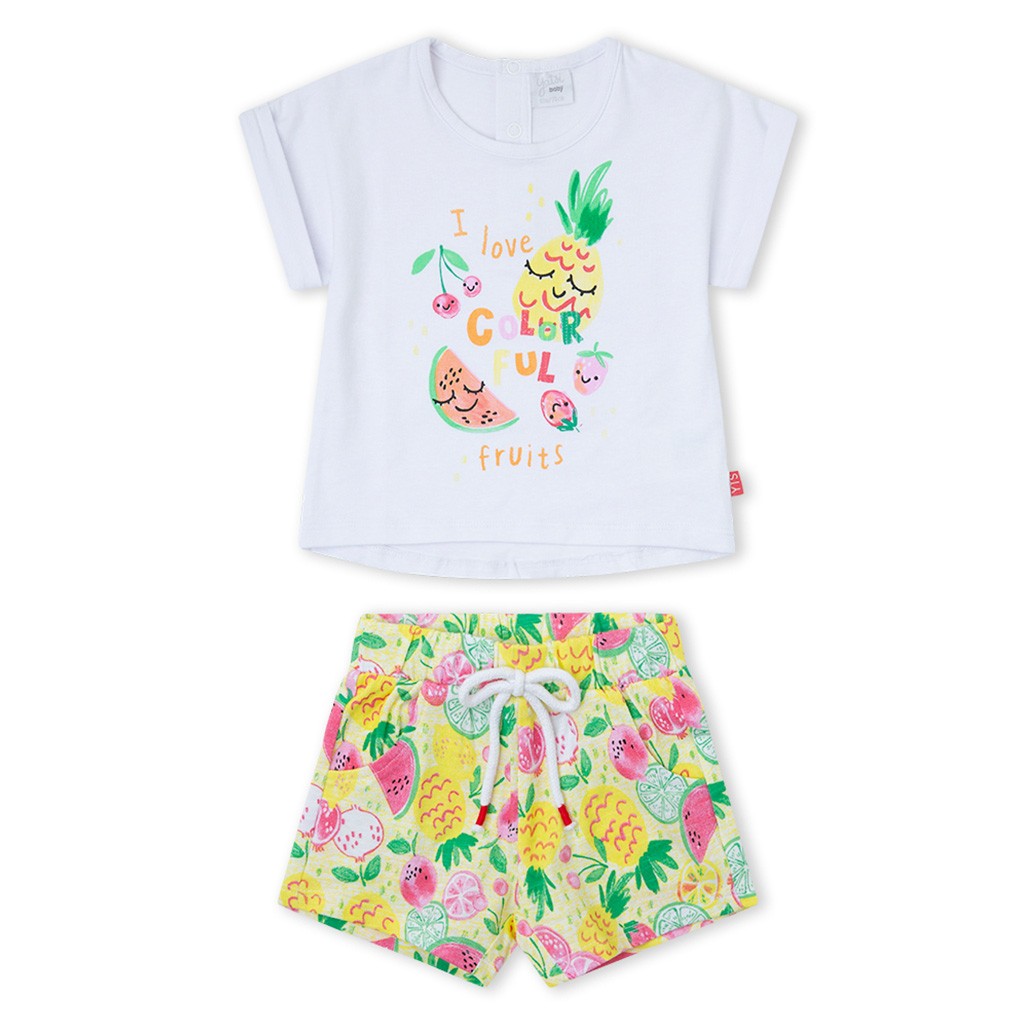 Conjunto exterior beb&eacute; manga corta