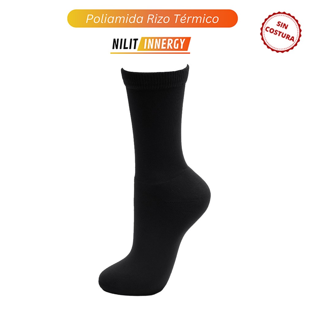 Calcetín térmico mujer nilit energy puño antipress