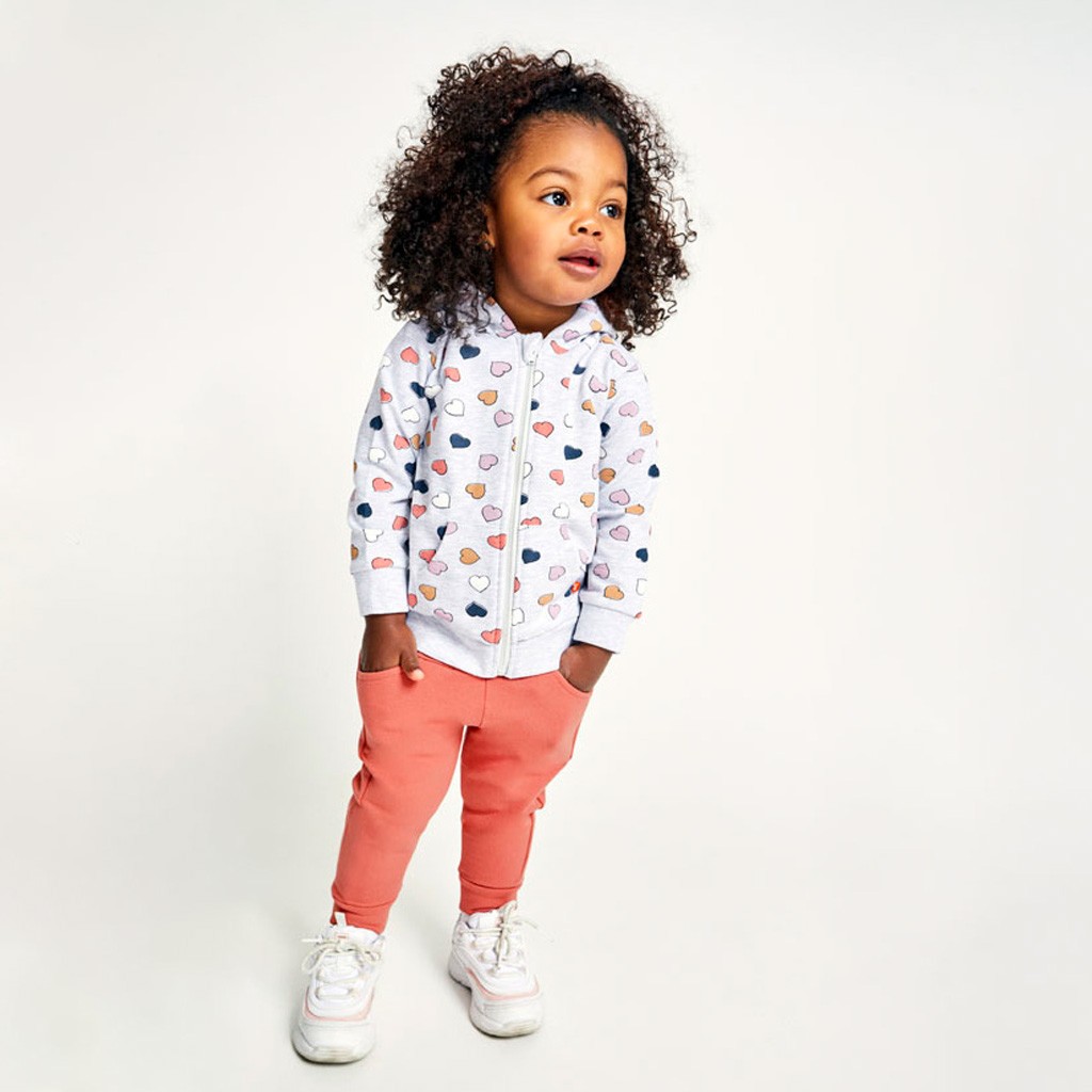 Chandal bebé estampado corazones